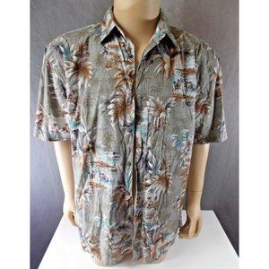 Hawaiian tropical style Button Shirt 421l32pb26